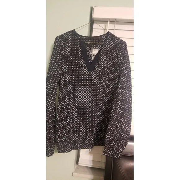 THE LIMITED SMALL BLOUSE NAVY - Picture 3 of 5